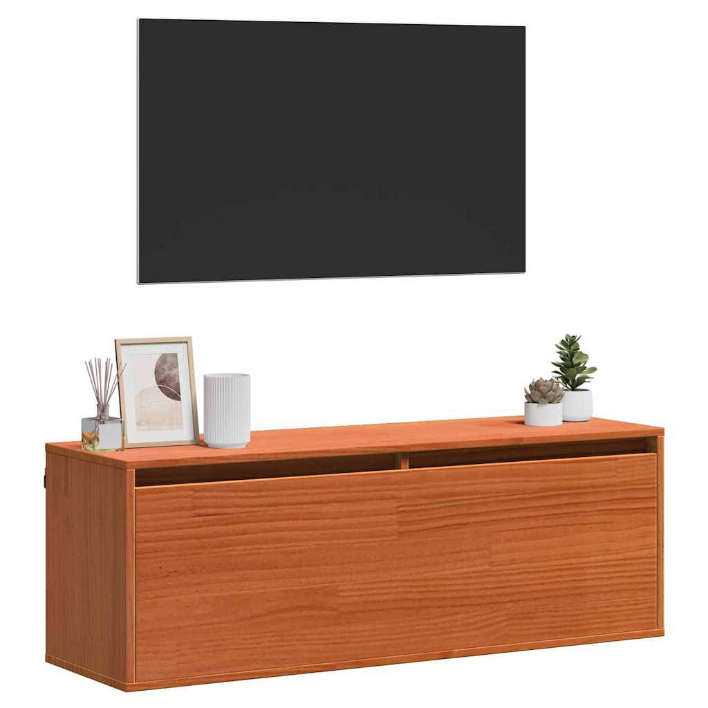 Wandkast 100 X 30 X 35 Cm Massief Grenenhout