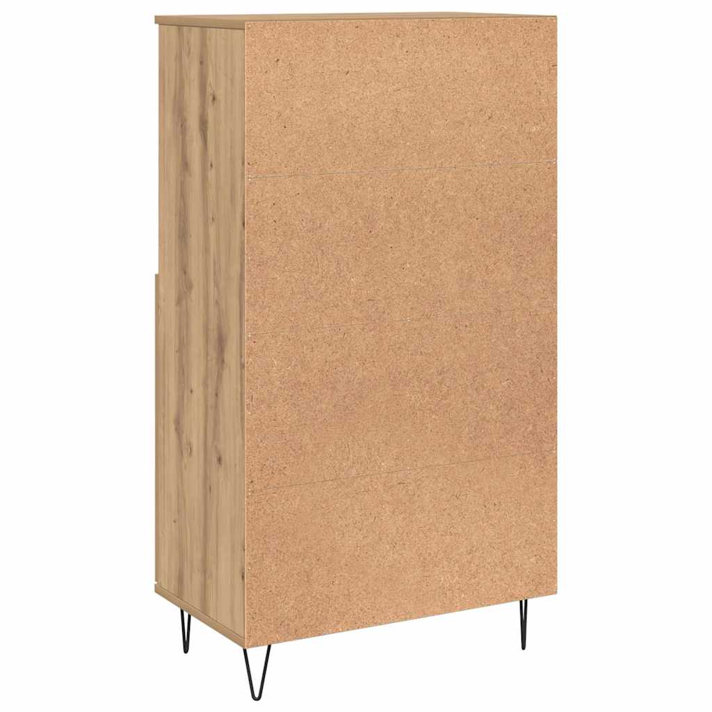 Highboard Bruin 60 X 36 X 110 Cm Bewerkt Hout