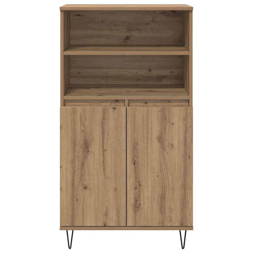 Highboard Bruin 60 X 36 X 110 Cm Bewerkt Hout