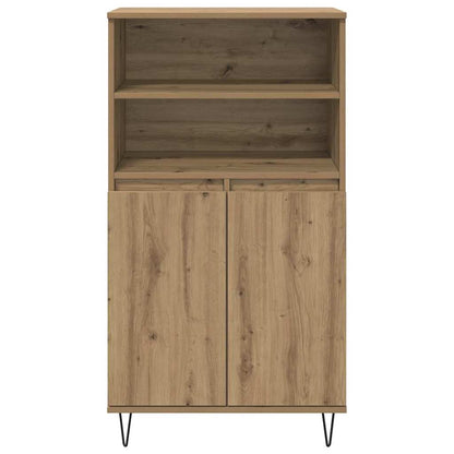 Highboard Bruin 60 X 36 X 110 Cm Bewerkt Hout