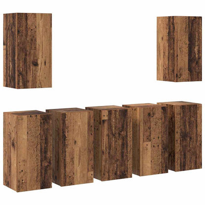 Tv-Meubelset 7 Pcs 30.5 X 30 X 60 Cm Bewerkt Hout