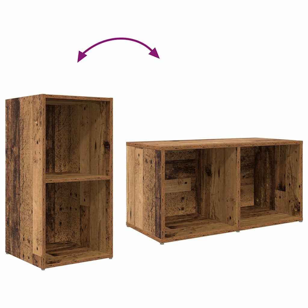 Tv-Kast 3 Pcs Bruin 107 X 35 X 37 Cm Bewerkt Hout