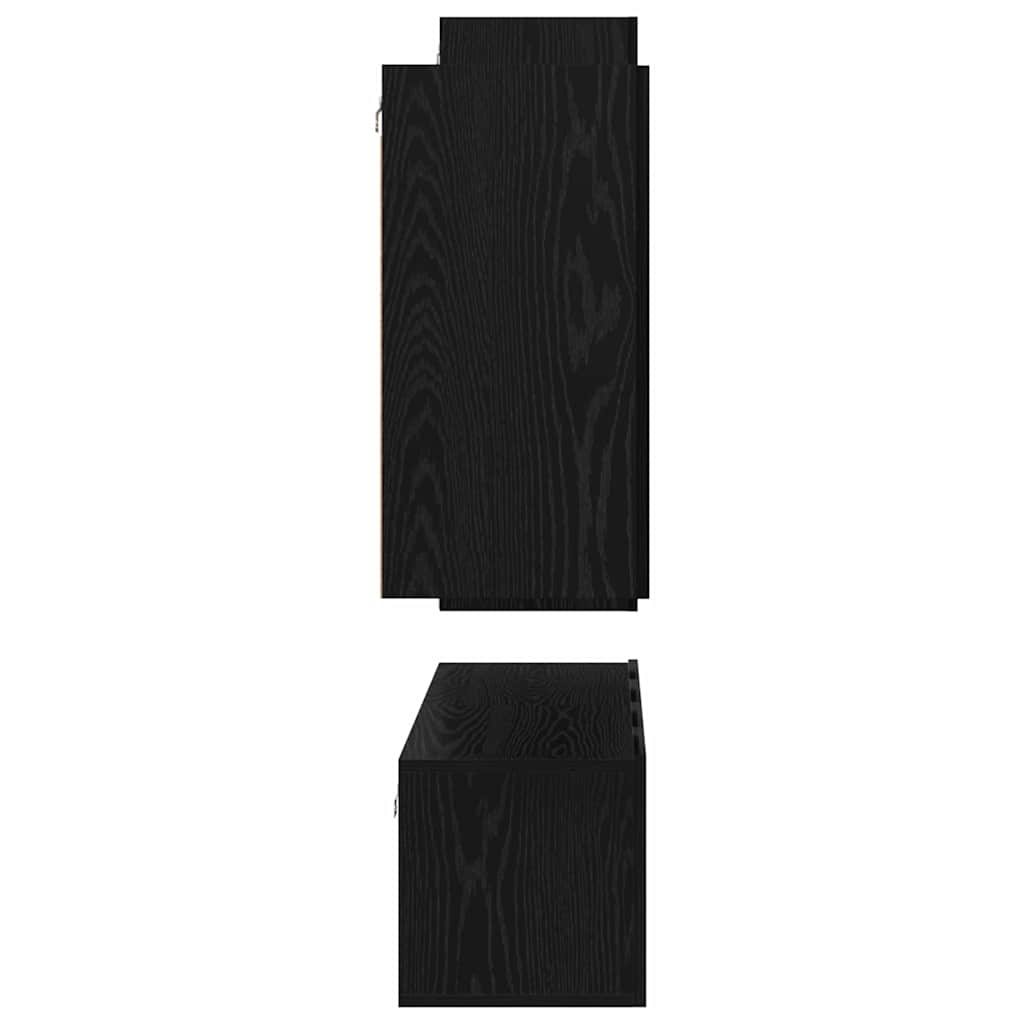 Tv-Meubelset 4 Pcs 30.5 X 30 X 90 Cm Bewerkt Hout