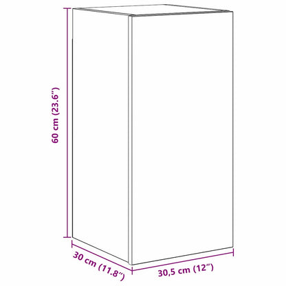 Tv-Meubelset 8 Pcs 80 X 30 X 30 Cm Bewerkt Hout