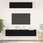 Wand Tv Kast Wandgemonteerd 4 Pcs Bewerkt Hout