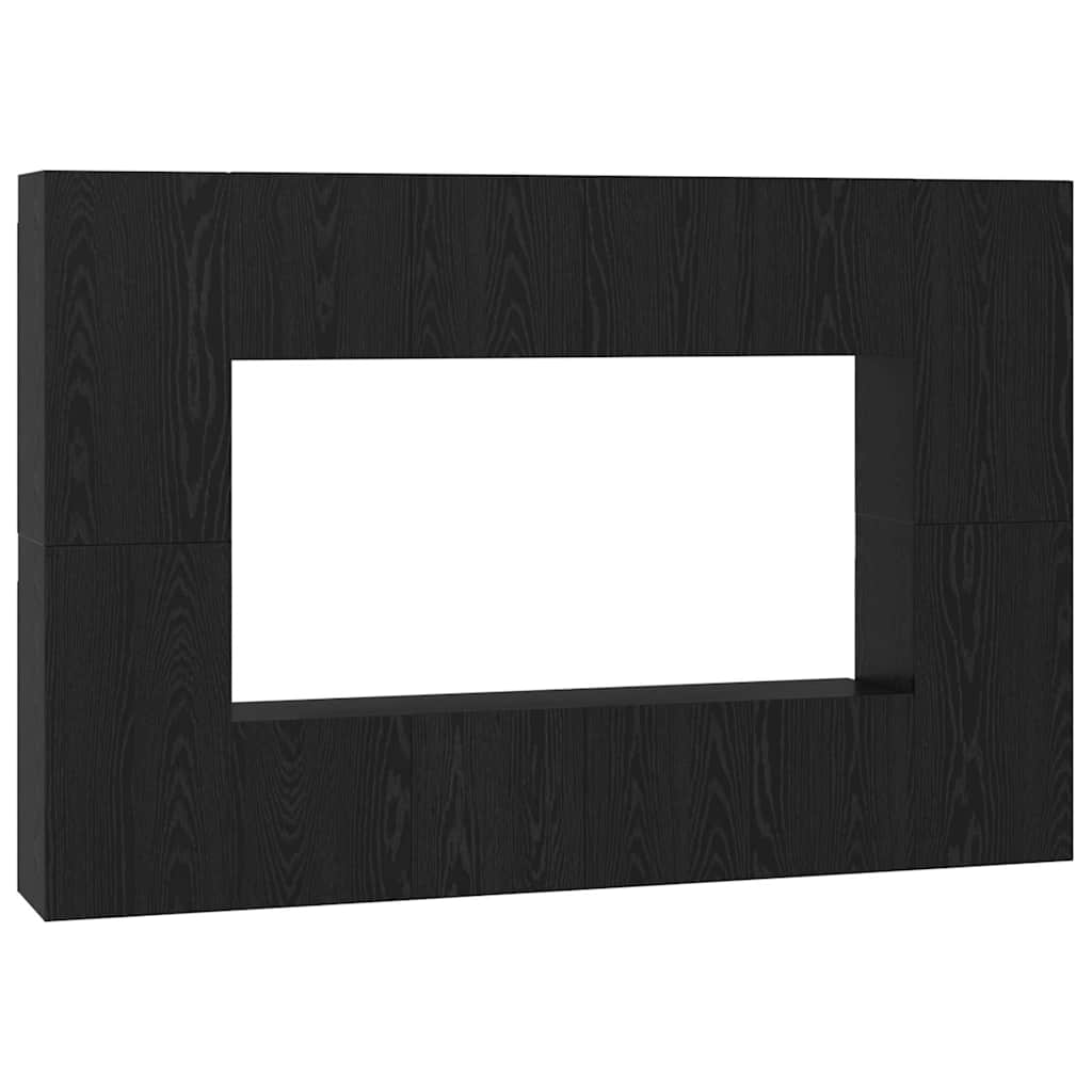 Tv-Meubelset 8 Pcs 60 X 30 X 30 Cm Bewerkt Hout