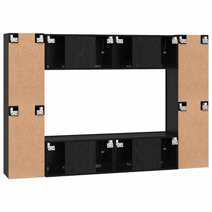 Tv-Meubelset 8 Pcs 60 X 30 X 30 Cm Bewerkt Hout