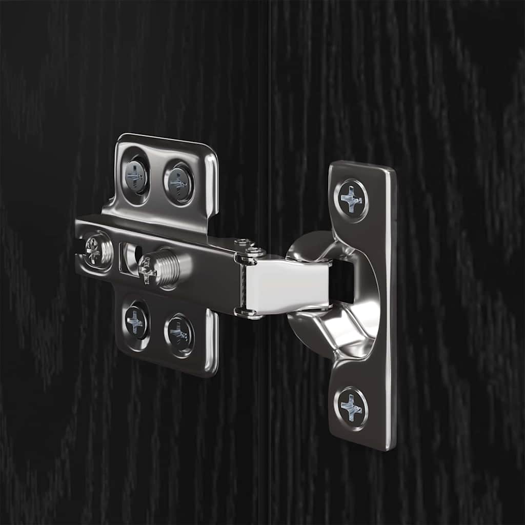 Tv-Meubelset Wandgemonteerd 4 Pcs Bewerkt Hout