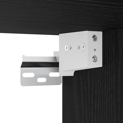 Tv-Meubelset Wandgemonteerd 4 Pcs Bewerkt Hout