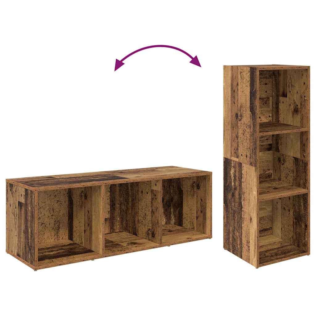 Tv-Kast 4 Pcs 37 X 35 X 107,5 Cm Gelamineerd Hout