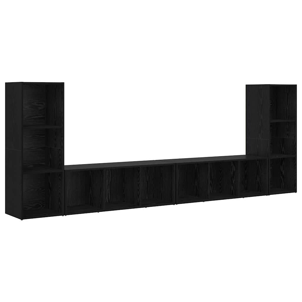 Tv-Kast 4 Pcs 37 X 35 X 107,5 Cm Gelamineerd Hout