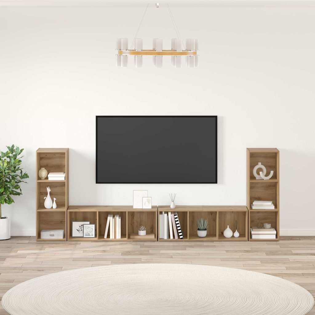 Tv-Kast 4 Pcs 37 X 35 X 107,5 Cm
