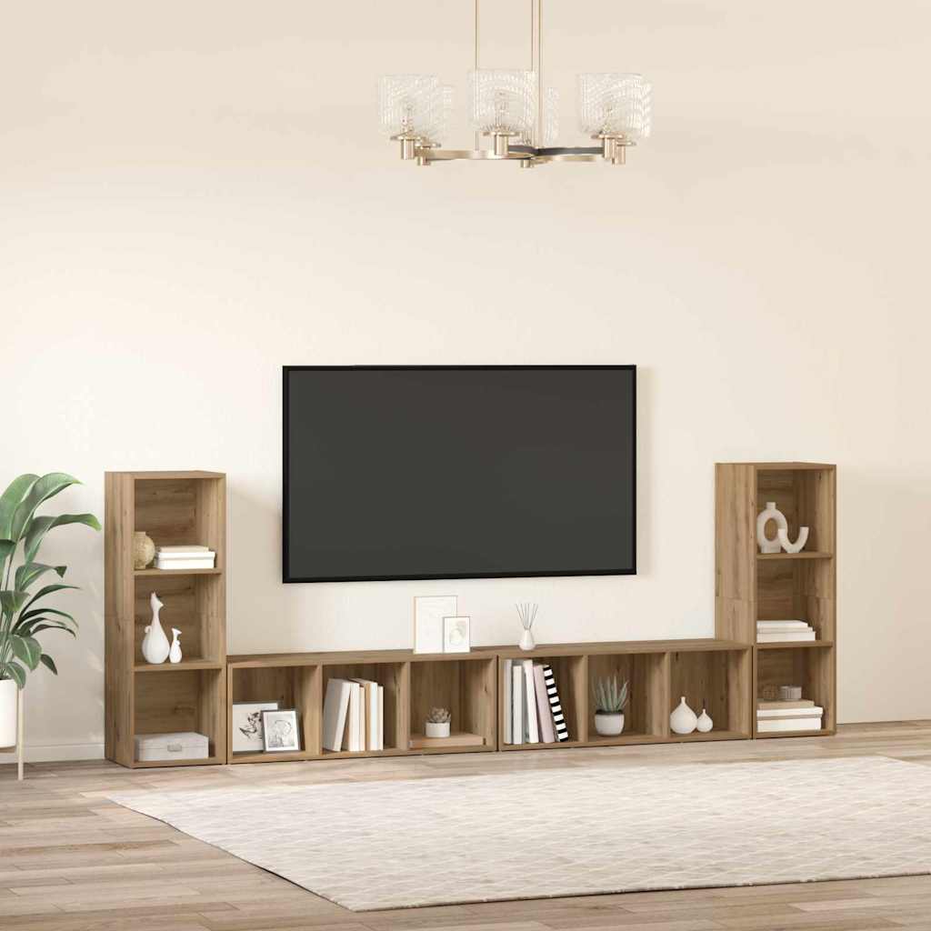 Tv-Kast 4 Pcs 37 X 35 X 107,5 Cm