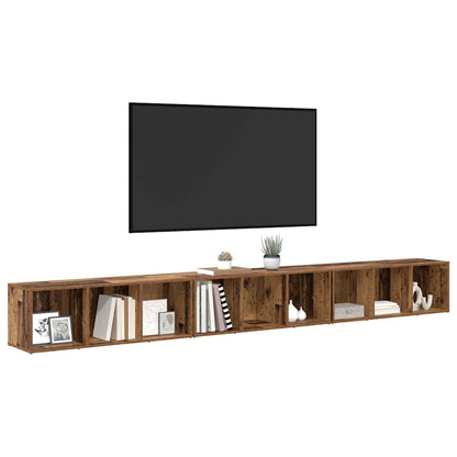 Tv-Kast 3 Pcs 37 X 35 X 107,5 Cm Gelamineerd Hout