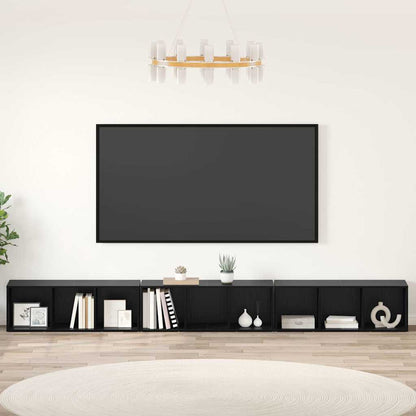 Tv-Kast 3 Pcs 37 X 35 X 107,5 Cm Gelamineerd Hout
