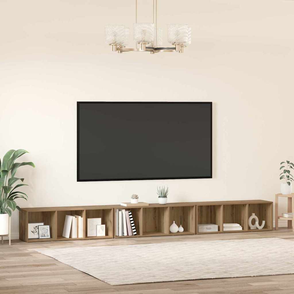 Tv-Kast 3 Pcs 37 X 35 X 107,5 Cm