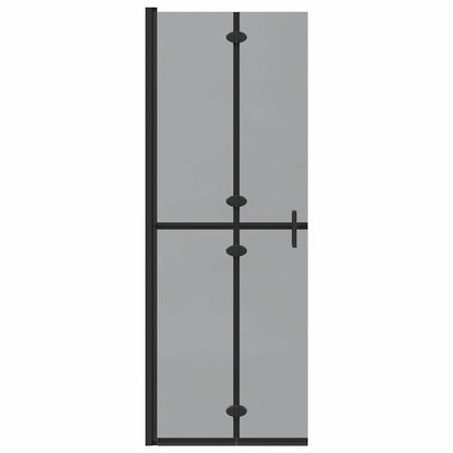 Inloop Douche Wand Zwart En Donkertransparant