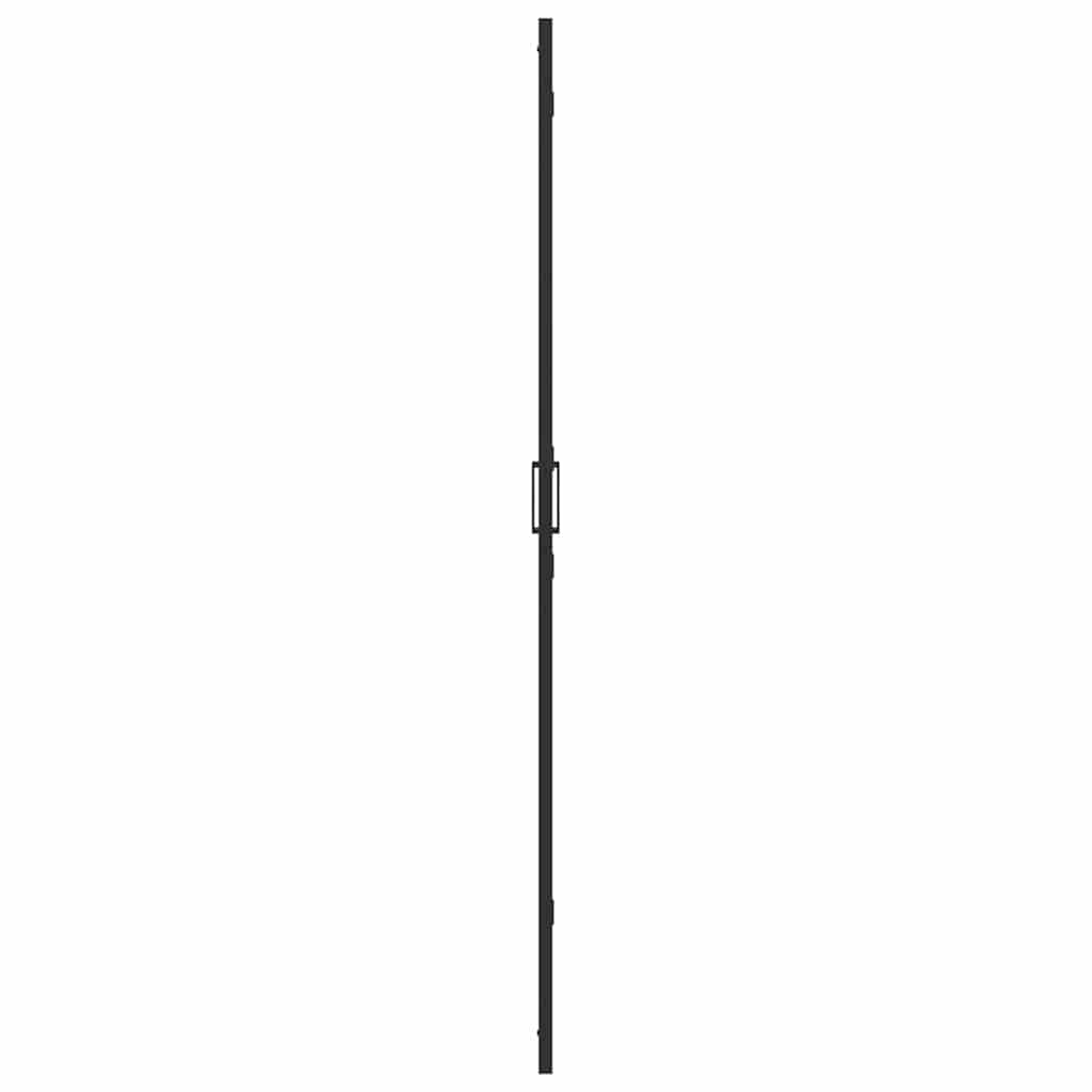 Inloop Douche Wand Zwart En Donkertransparant