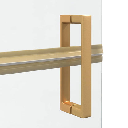 Inloop Douche Wand Goud En Transparant Gehard Glas