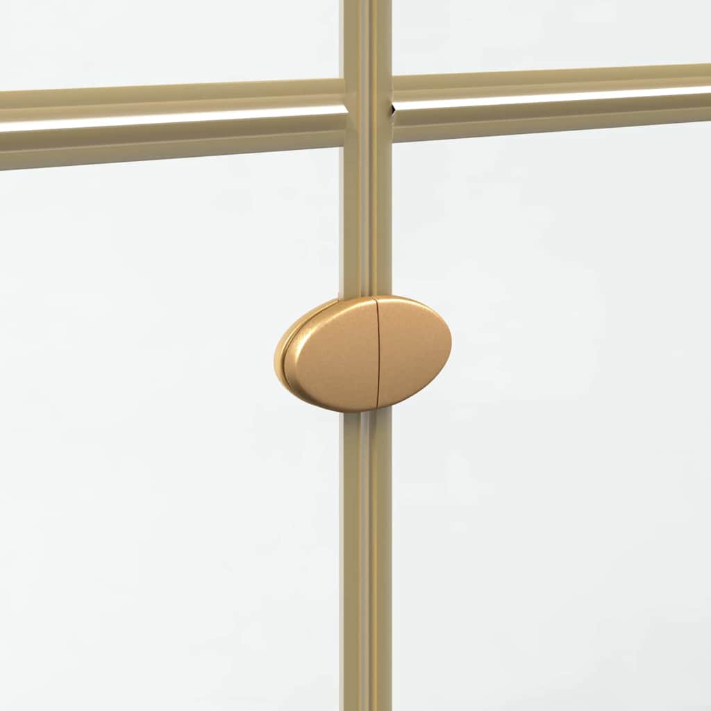 Inloop Douche Wand Goud En Transparant Gehard Glas