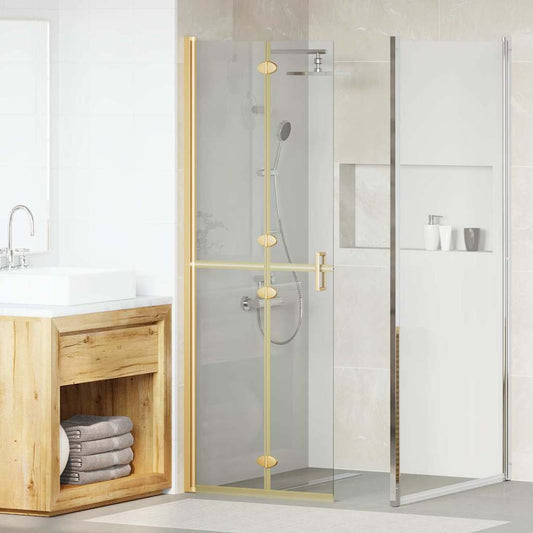 Inloop Douche Wand Goud En Transparant Gehard Glas
