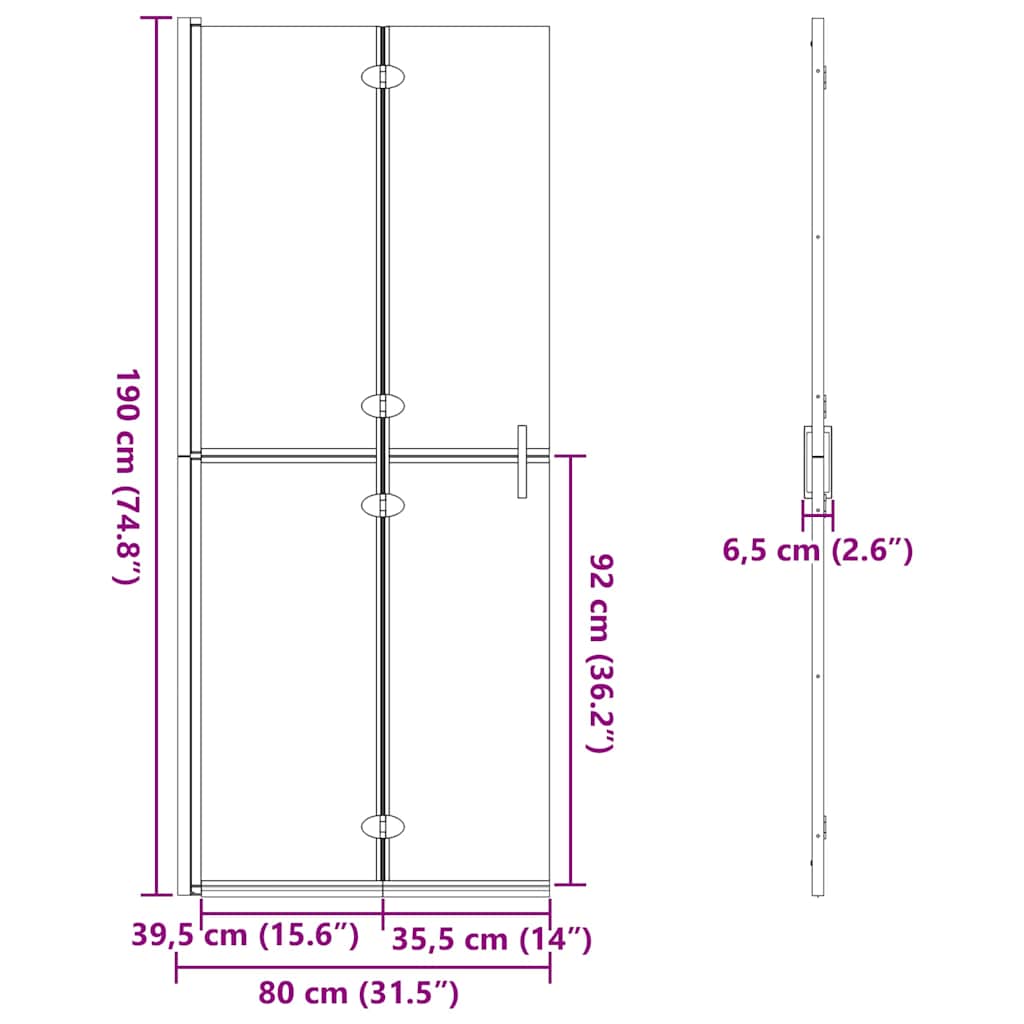 Inloop Douche Wand Goud En Transparant Gehard Glas