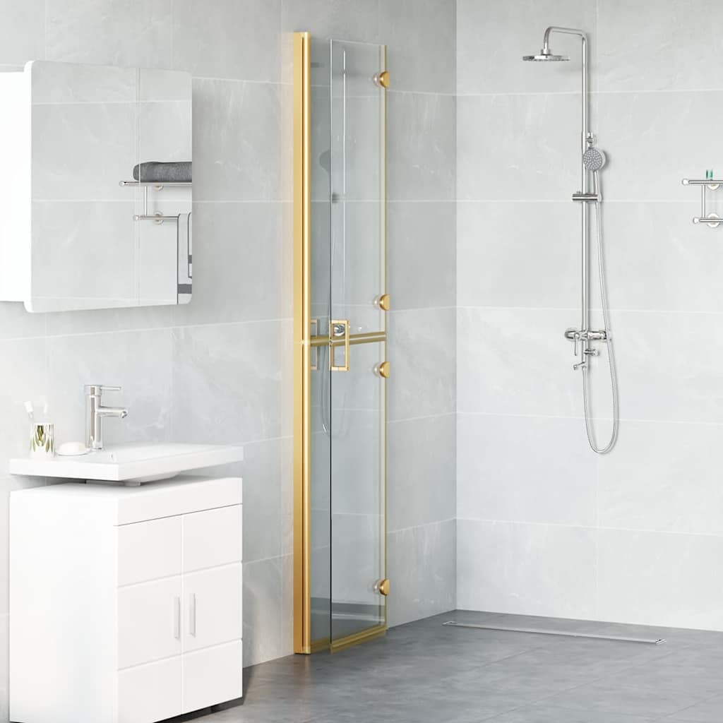 Inloop Douche Wand Goud En Transparant Gehard Glas