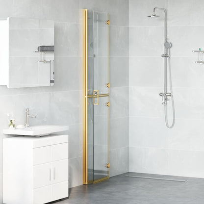 Inloop Douche Wand Goud En Transparant Gehard Glas