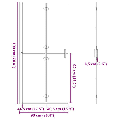 Inloop Douche Wand Goud En Transparant Gehard Glas