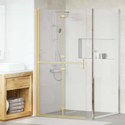 Inloop Douche Wand Goud En Transparant Gehard Glas