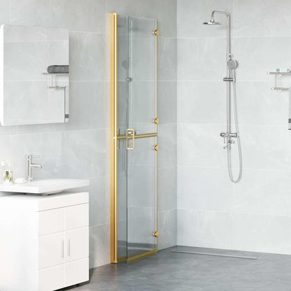 Inloop Douche Wand Goud En Transparant Gehard Glas