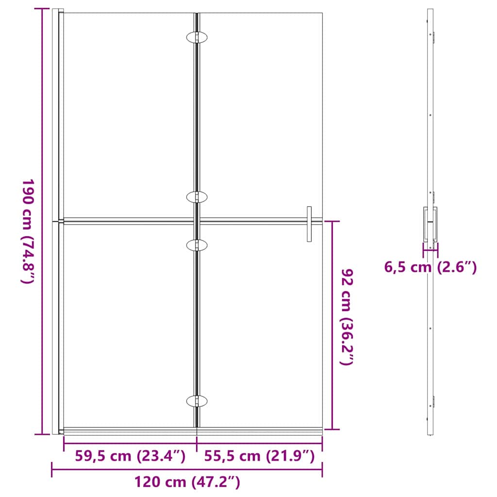 Inloop Douche Wand Goud En Transparant Gehard Glas