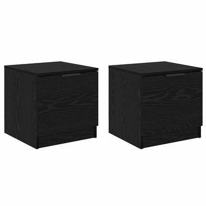 Bedkast 2 Pcs 40 X 39 X 40 Cm Bewerkt Hout
