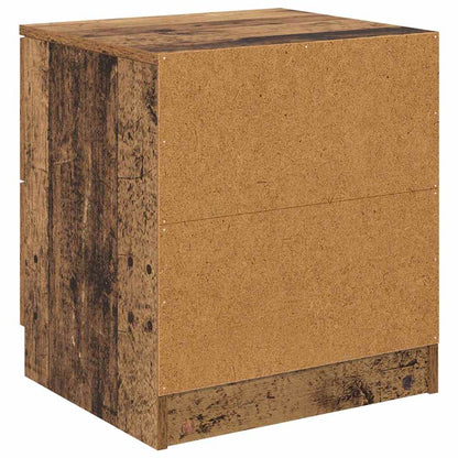 Nachtkastje 2 Pcs 45 X 39 X 50 Cm Bewerkt Hout