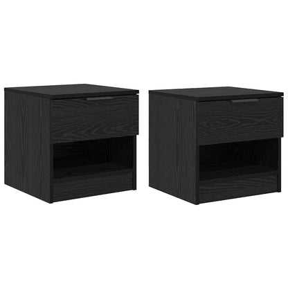 Bedkast Met Lade 2 Pcs 40 X 39 X 40 Cm Bewerkt Hout