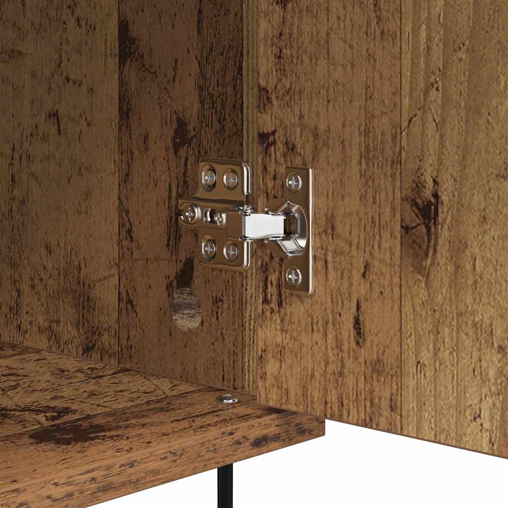 Dressoir Met Lade 35 X 40 X 70 Cm Bewerkt Hout