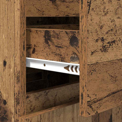 Dressoir Met Lade 35 X 40 X 70 Cm Bewerkt Hout