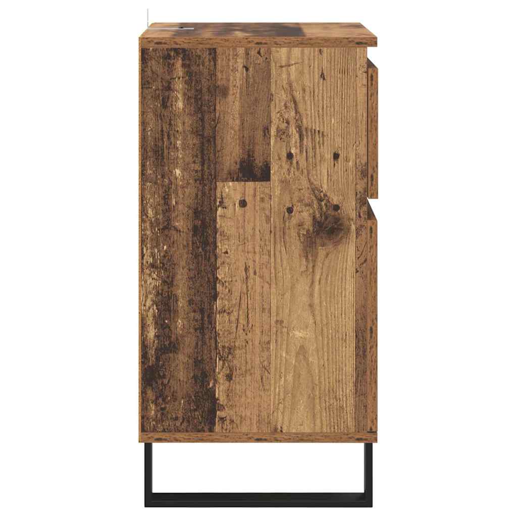 Dressoir Met Lade 35 X 40 X 70 Cm Bewerkt Hout