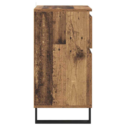 Dressoir Met Lade 35 X 40 X 70 Cm Bewerkt Hout