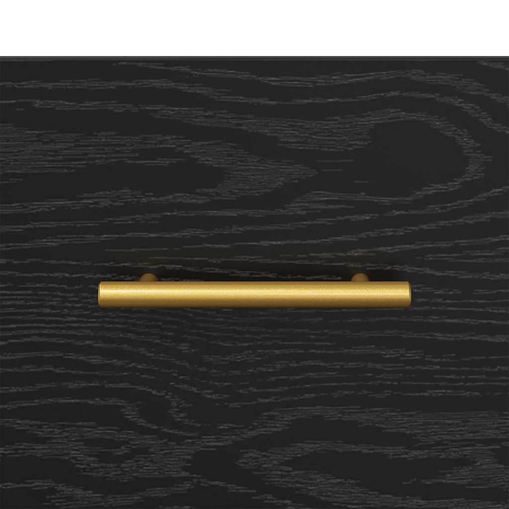 Nachtkastje Met Lade 2 Pcs Zwart 40 X 35 X 47,5 Cm Bewerkt Hout