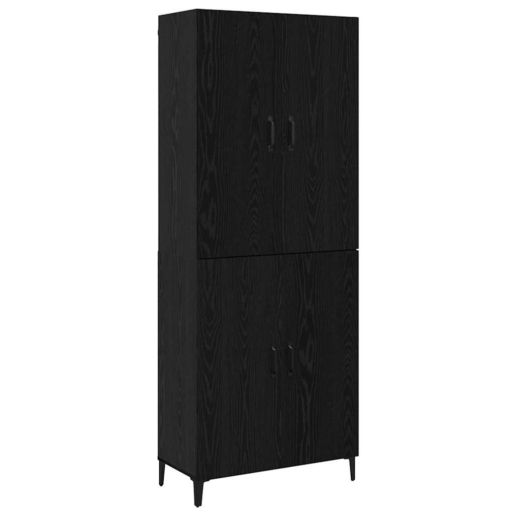 Highboard 69,5 X 34 X 180 Cm Bewerkt Hout