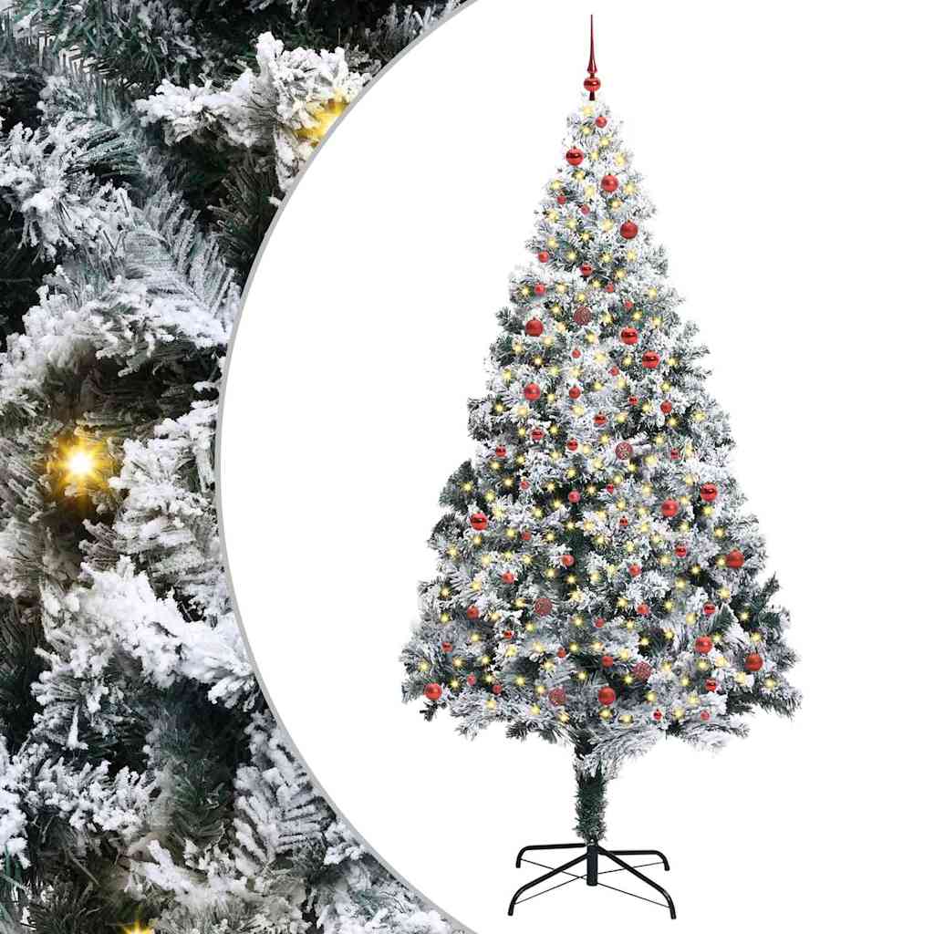Kerstboom Met Decoratieve Touwlichten Wit 300 Cm Pvc