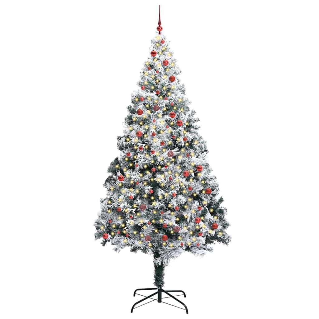 Kerstboom Met Decoratieve Touwlichten Wit 300 Cm Pvc