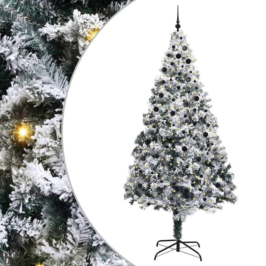 Kerstboom Met Decoratieve Touwlichten Wit 300 Cm Pvc