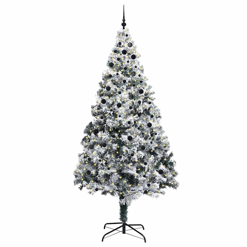 Kerstboom Met Decoratieve Touwlichten Wit 300 Cm Pvc