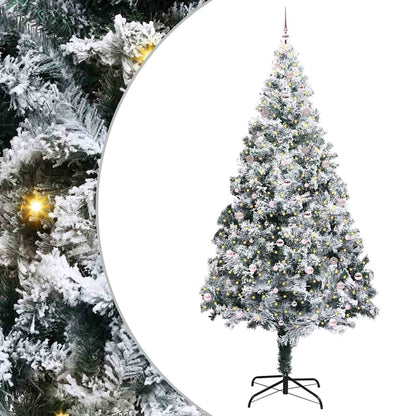 Kerstboom Met Decoratieve Touwlichten Wit 300 Cm Pvc