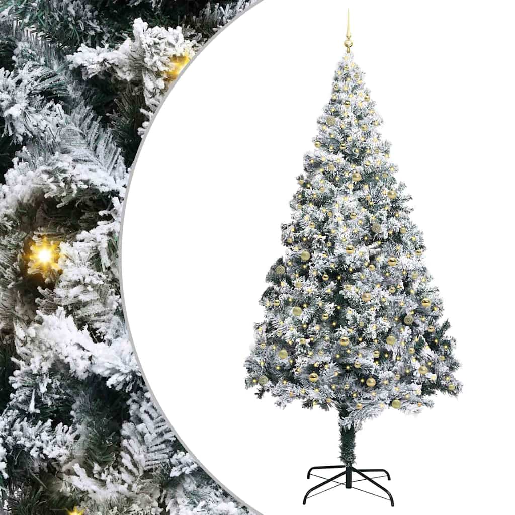 Kerstboom Met Decoratieve Touwlichten Wit 300 Cm Pvc