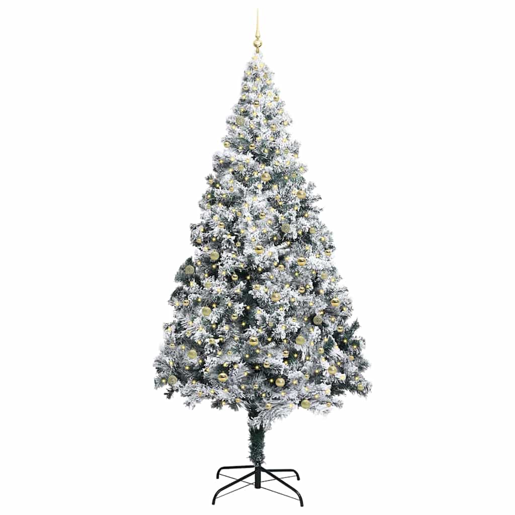 Kerstboom Met Decoratieve Touwlichten Wit 300 Cm Pvc