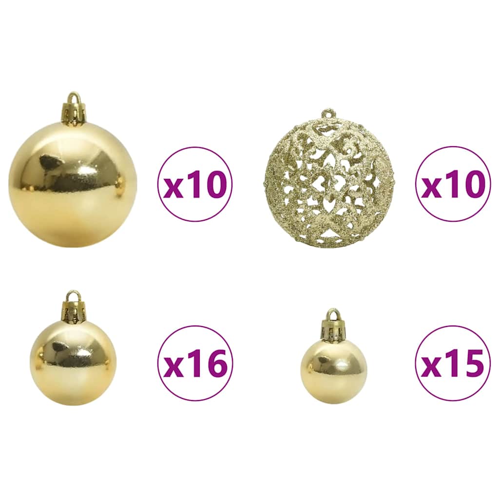 Kerstboom Met Decoratieve Touwlichten Wit 300 Cm Pvc