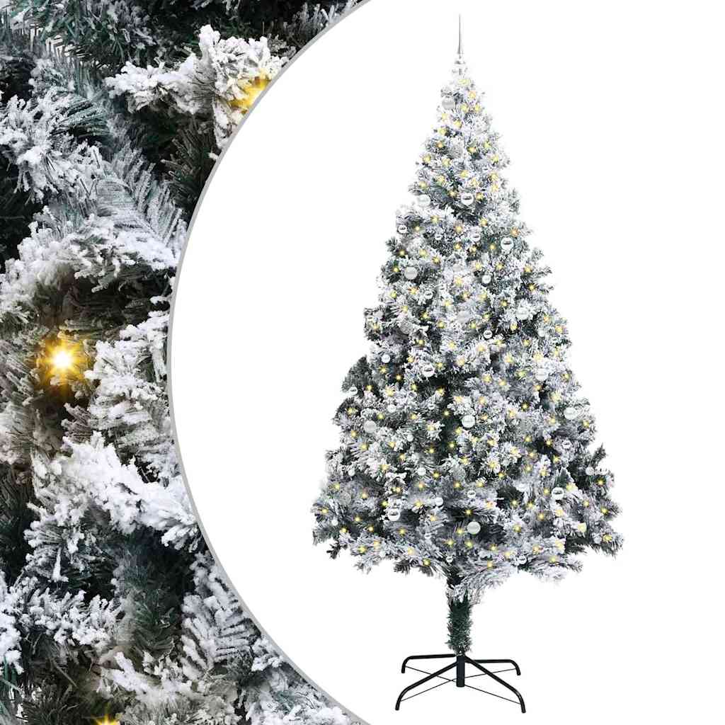 Kerstboom Met Decoratieve Touwlichten Wit 300 Cm Pvc